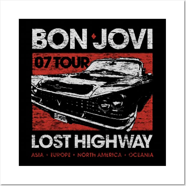 2022 bon tour band jovi 07 tour lost highway Wall Art by SalenyGraphica